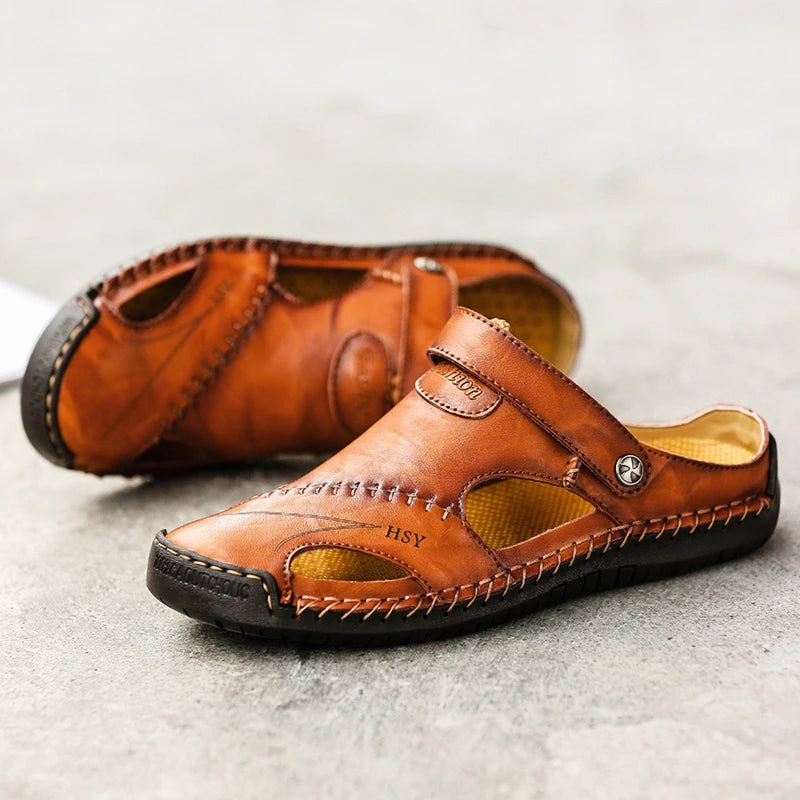 VEIGGARA| Orthopädische Ledersandalen für Männer