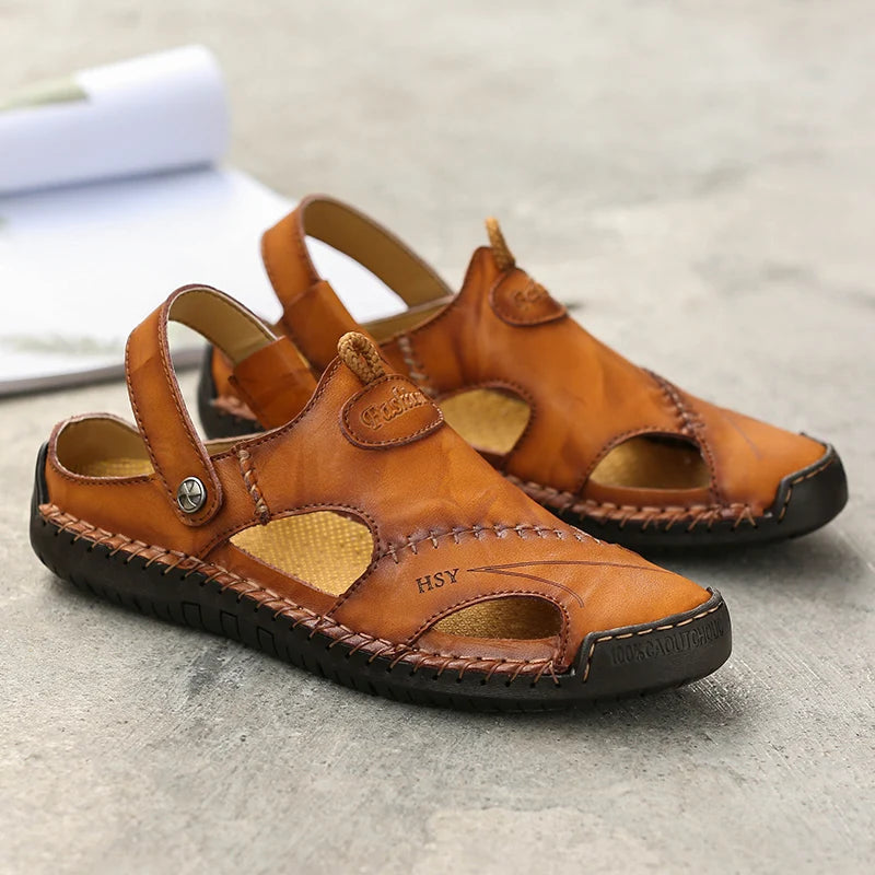 VEIGGARA| Orthopädische Ledersandalen für Männer