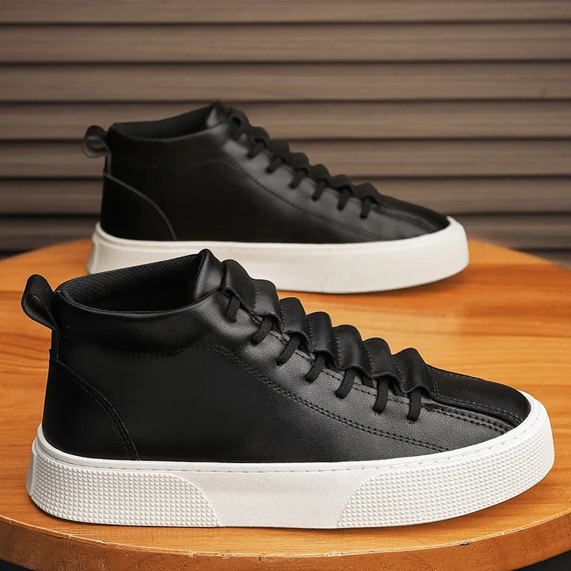 VEIGGARA | Herbstsneakers für Männer: Rutschfestes Leder und Canvas