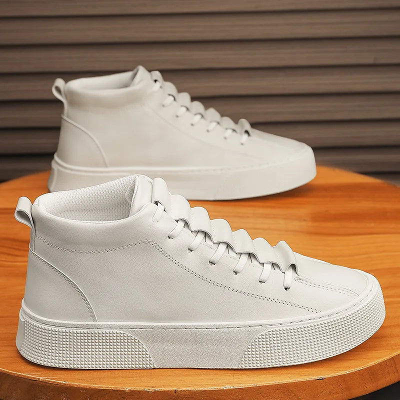 VEIGGARA | Herbstsneakers für Männer: Rutschfestes Leder und Canvas