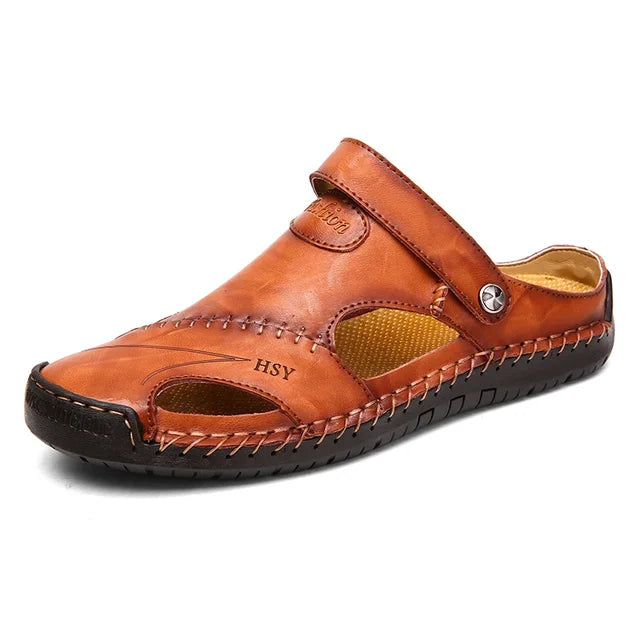 VEIGGARA| Orthopädische Ledersandalen für Männer