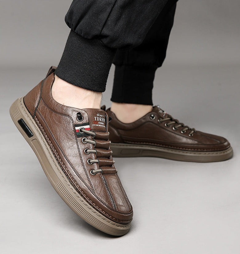 VEIGGARA |  Lässige Turnschuhe aus echtem Leder Vinny