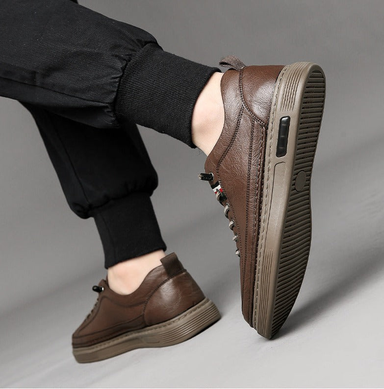 VEIGGARA |  Lässige Turnschuhe aus echtem Leder Vinny