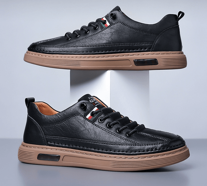 VEIGGARA |  Lässige Turnschuhe aus echtem Leder Vinny