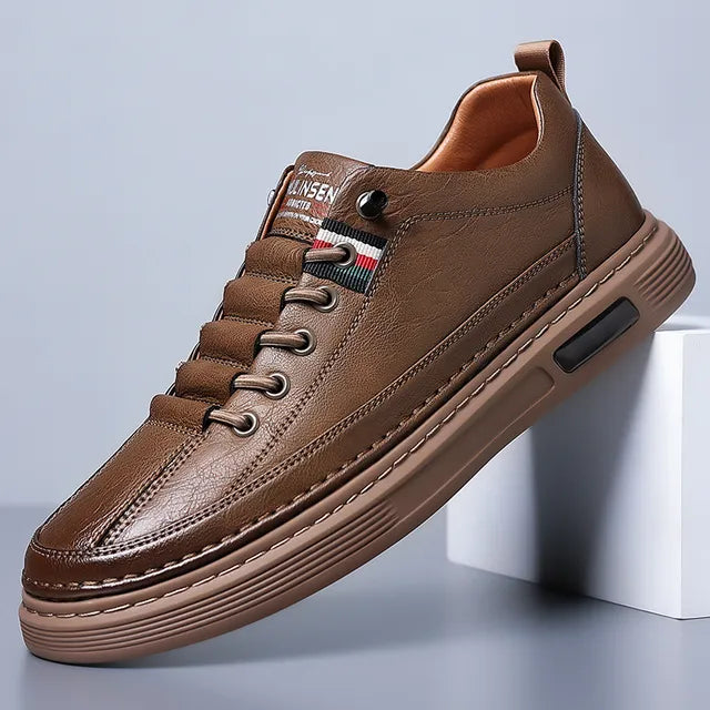 VEIGGARA |  Lässige Turnschuhe aus echtem Leder Vinny