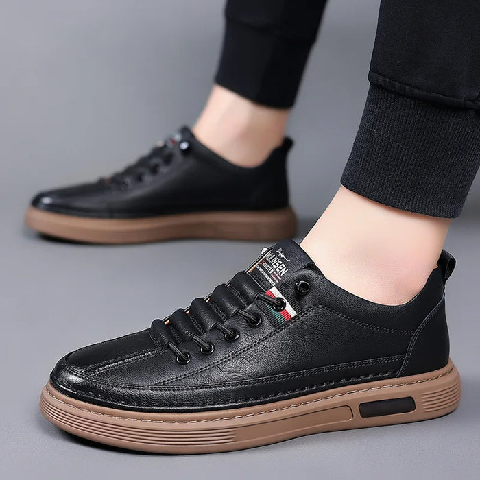 VEIGGARA |  Lässige Turnschuhe aus echtem Leder Vinny