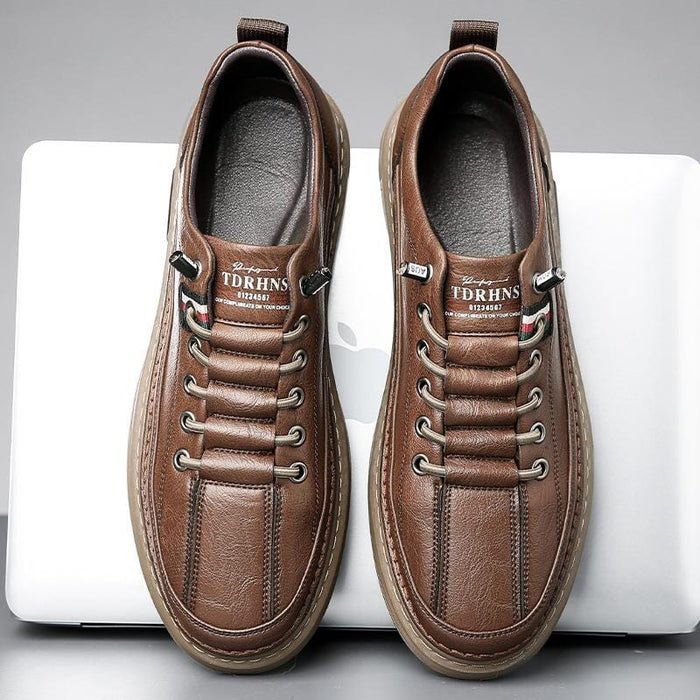 VEIGGARA |  Lässige Turnschuhe aus echtem Leder Vinny